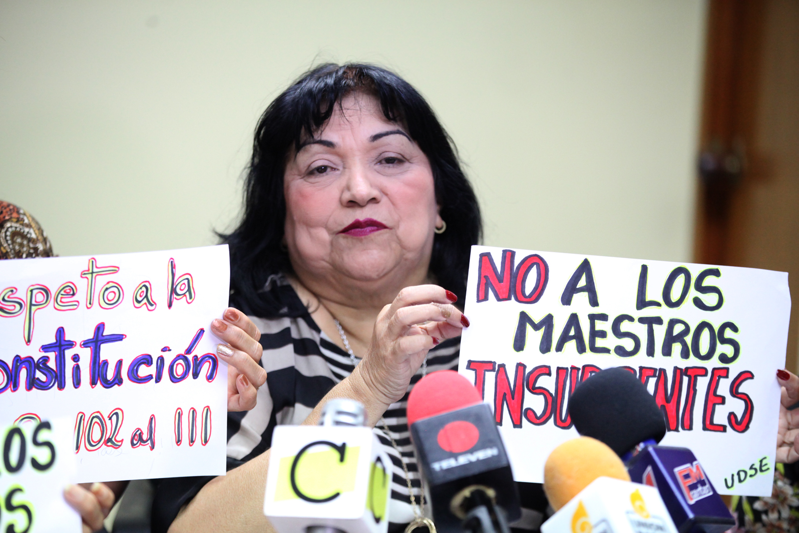Bolivia Suárez: El régimen viola los derechos humanos y laborales de los docentes