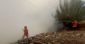 EN VIDEO: Así fue el Incendio forestal en La Grita a consecuencia de un vertedero improvisado habilitado por el chavismo