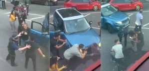 Una mujer quedó aplastada entre dos autos durante una discusión de tránsito frente al Palacio de Buckingham