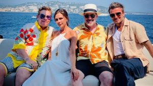 Entre familias, David Beckham y Elton John comparten vacaciones en Francia (FOTOS)