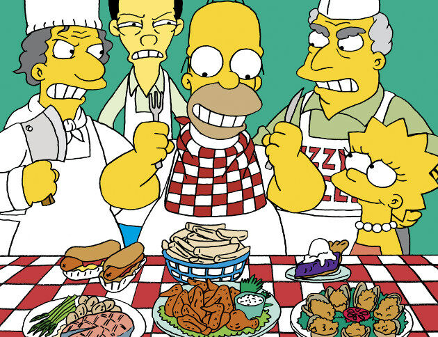 Recrearon todos los platos consumidos por Homero Simpson en un tour gastronómico (Fotos)