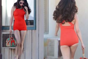 Vestido rojo hizo que la retaguardia de Selena Gómez luciera mejor que la de JLo (FOTOS HOT)