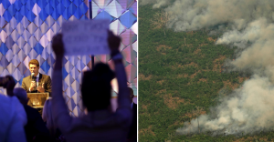 Brasil cierra la cita del clima con su imagen dañada por el fuego en Amazonía