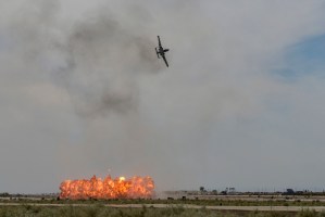 LA FOTO: Avión de la Fuerza Aérea de EEUU lanzó accidentalmente un misil durante un vuelo