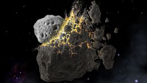 El choque de dos asteroides y el inaudito origen de la Edad de Hielo