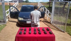 GNB incautó en Amazonas 14 envoltorios de cocaína ocultos en un vehículo
