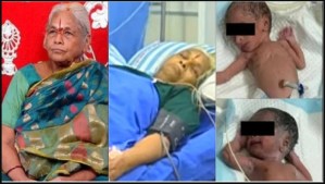 ¡INCREÍBLE! Mujer de 73 años dio a luz a gemelas sanas en India (FOTOS)