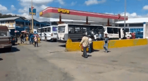 Transportistas de Valera denuncian que en la estación de servicio asignada no hay combustible (Video)