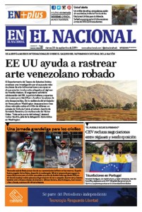 Portadas de este viernes 20 de septiembre de 2019