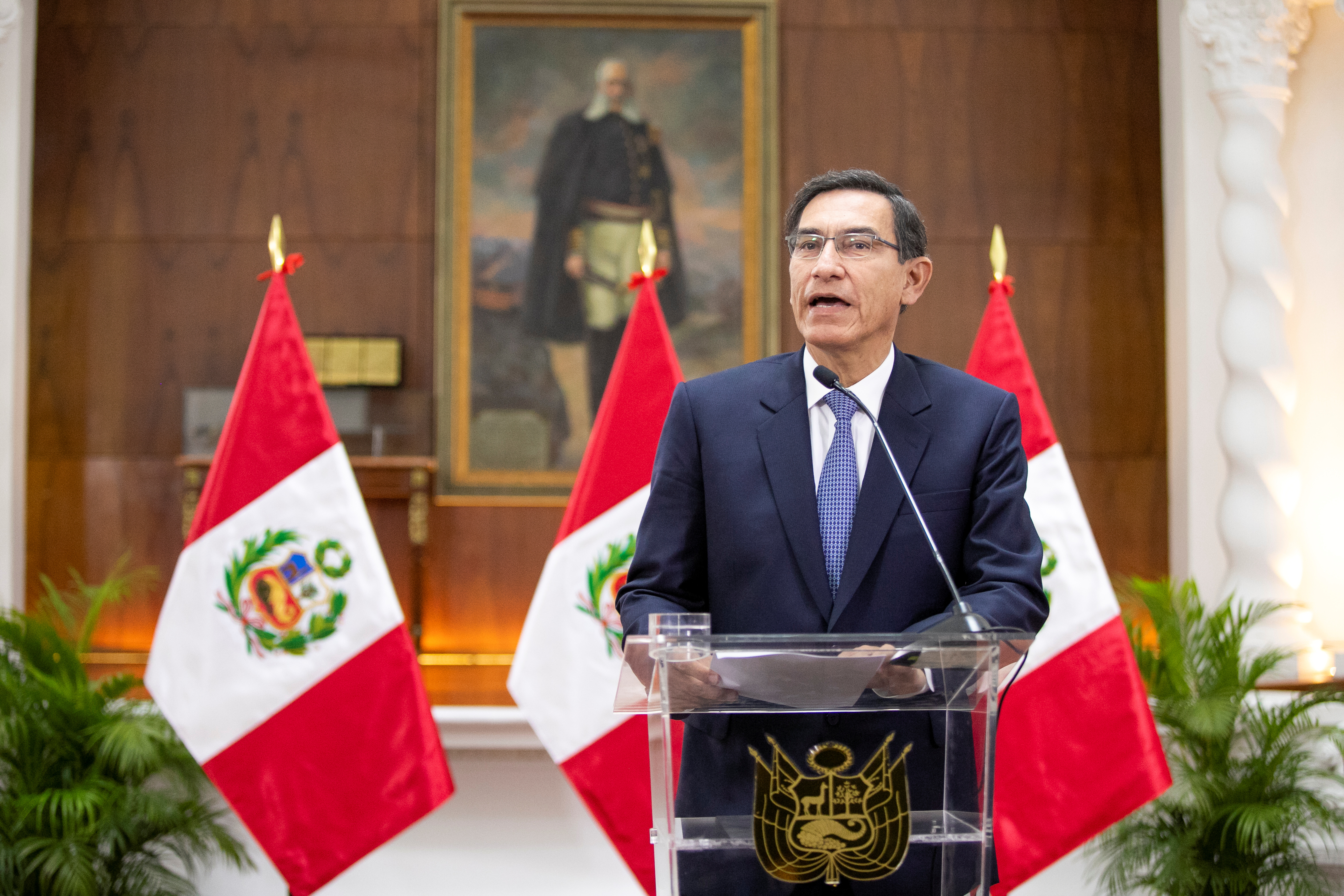 Comenzó el juicio político contra el presidente Martín Vizcarra en el Congreso de Perú