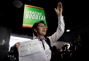 Claudia López, de Alianza Verde, fue elegida como la primera alcaldesa de Bogotá