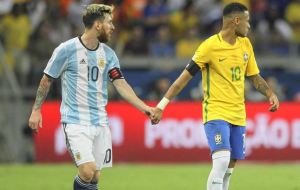 Messi y Neymar podrían reencontrarse en el próximo amistoso de sus selecciones