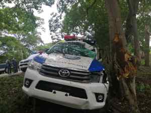 Heridos cuatro funcionarios de Polifalcón tras el impacto de una patrulla contra un árbol