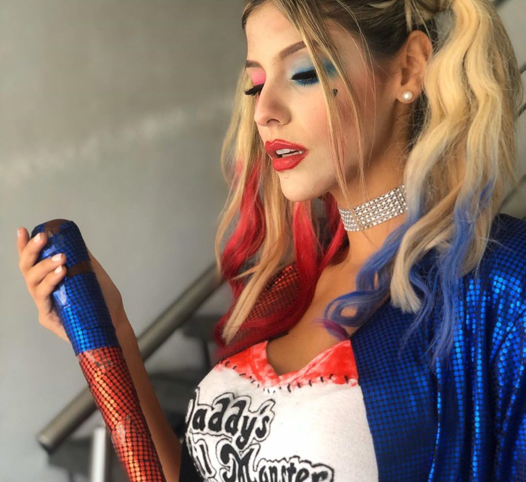 ¿Lo mejor de Halloween en Venezuela? Animadora venezolana se disfrazó de Harley Quinn (+UFFF)