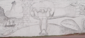 Mural pintado con lápiz negro en frontera entre Argentina y Paraguay bate récord Guinness