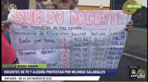 En Carabobo, los docentes de Fe y Alegría exigen mejores salarios #16Oct