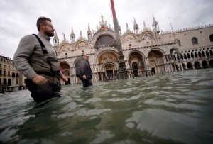 EN FOTOS: Cierran la plaza San Marco de Venecia ante nueva inundación