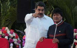 Maduro no acepta la renuncia de su aliado y pide al Foro de Sao Paulo defender a Evo