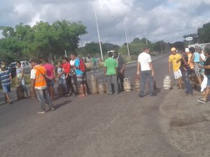 Habitantes en Ciudad Bolívar protestan por falta de gas doméstico #6Nov (Fotos)