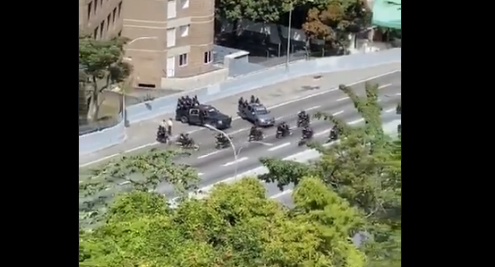 Funcionarios de la Faes se concentran en la Prados del Este para evitar movilizaciones #16Nov (VIDEO)