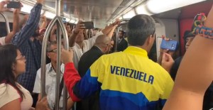 Juan Guaidó utilizó el Metro de Caracas para trasladarse al Palacio Legislativo #12Nov (Video)