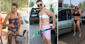 Ofrecen gasolina gratis a quienes se vistan con bikini ¡pero se salió de control! (FOTOS y Video)
