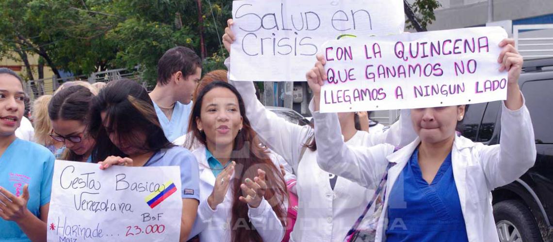 Sector salud en Lara seguirá en las calles