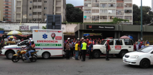 EN FOTOS: Descarrilamiento de un tren en Plaza Venezuela dejó seis heridos y ocasionó caos en Caracas #11Dic