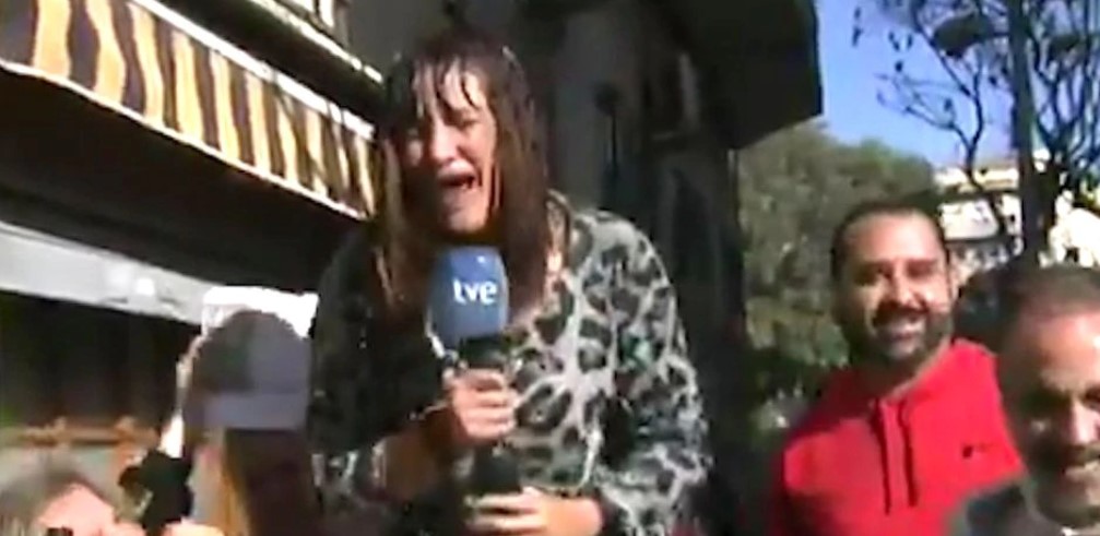 “¡Mañana no voy a trabajar!”: La euforia en vivo de una periodista que ganó el premio gordo de la lotería española