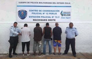 Detienen a cuatro “malvivientes” que pretendían asaltar una finca en Zulia