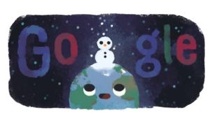 Llegó el invierno: Google celebró el inicio de la estación con un doodle