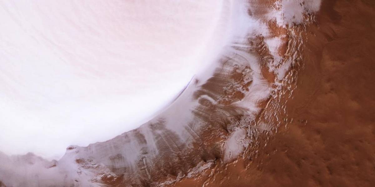 La Nasa mostró un mapa de los depósitos de hielo en la superficie de Marte
