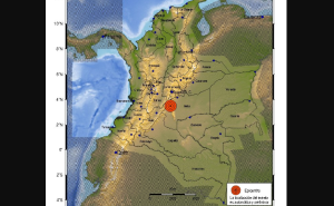 Fuerte sismo de magnitud 6.2 sacude el centro de Colombia