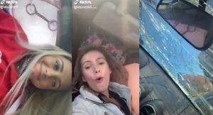 Dos jóvenes sufren un siniestro en su carro y lo primero que hacen es grabar un video para TikTok
