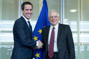 Guaidó se reúne con el alto representante de la Unión Europea, Josep Borrell en Bruselas