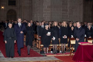 Reyes de España y casas reales asistieron al funeral de la tía de Felipe VI