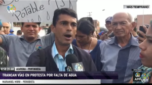 Habitantes en Acarigua protestan en las calles para que se les restituya el agua #10Ene