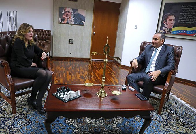 ¿De qué se trata la reunión de Maikel Moreno con la embajadora de Palestina?