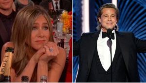 ¡OMG! Jennifer Aniston sigue usando el anillo de compromiso de Brad Pitt