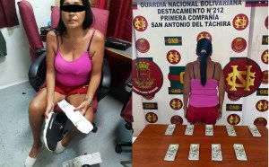 Aprehendida en Táchira mujer que viajaba con dólares falsos