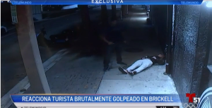 Vídeo muestra a hombres golpear salvajemente a un turista en Brickell
