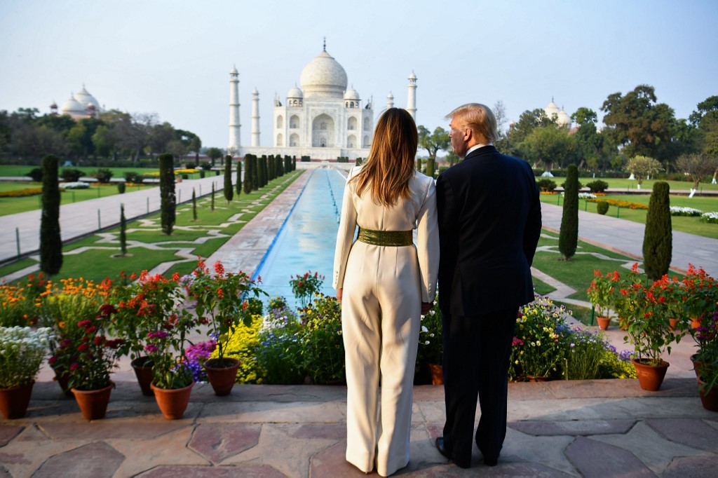 Donald Trump y Melania visitaron el Taj Mahal (FOTOS)
