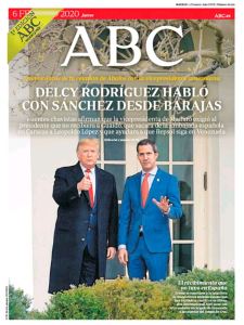 La reunión de Trump y Guaidó protagonista en la portada en ABC