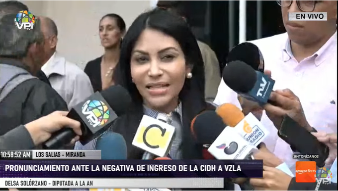 Delsa Solorzano rechazó que Maduro negará ingresó a comisión de la Cidh a Venezuela