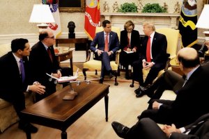 Guaidó sostuvo histórico encuentro con Trump en la Oficina Oval de La Casa Blanca (FOTOS)
