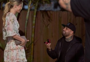 EN VIDEO: Nicky Jam sorprendió a todos con su romántica propuesta de matrimonio a Cydney Moreau (AWWW)