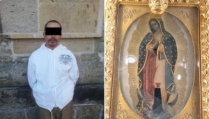 La virgen no le concedió un milagro y así reaccionó este hombre en Guadalajara (Foto y Video)