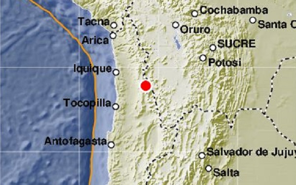 Sismo de magnitud 5.2 en Chile #8Feb