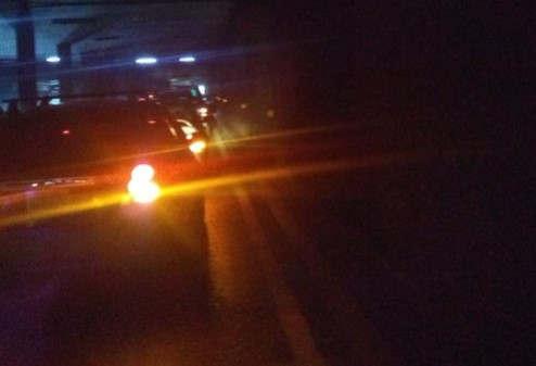 Camión se atascó en el túnel de El Silencio #28Feb