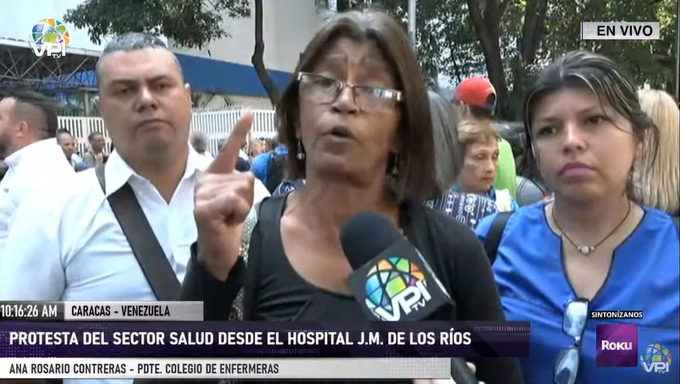 “Para nadie es un secreto el colapso hospitalario”, sentenció la presidente del Colegio de Enfermeras de Caracas